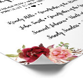 Trouw Herinnering Marsala 'In Loving Memory' Poster (Hoek)