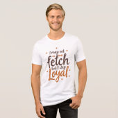 Trouw honden citaat grappig ontwerp Tri-Blend shirt (Voorkant volledig)