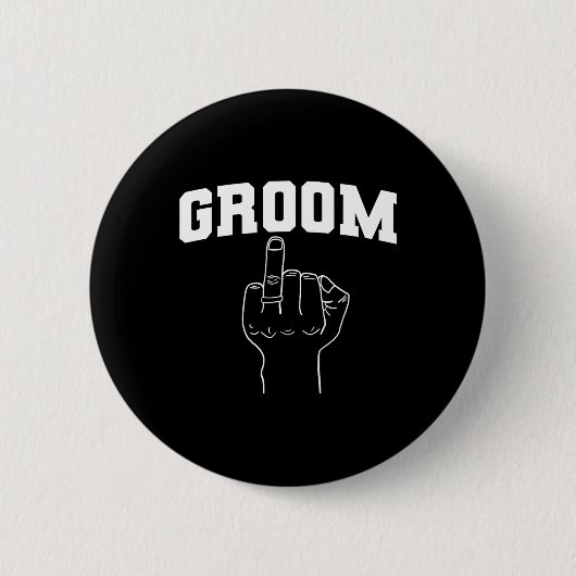 Trouw Honeymoon Bachelor Vinger Ring Hub  Ronde Button 5,7 Cm (Voorkant)