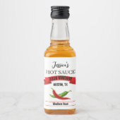 Trouw Hot Sauce Label HS039rt Likeurfles Etiket (Voorkant)