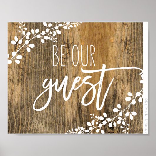 Trouw & Huis 'Be Our Guest' Bord Poster (Voorkant)