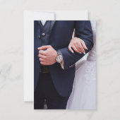 Trouw Huwelijk Man Echtgenote Bruid Bruidegom Kaart (Achterkant)