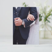 Trouw Huwelijk Man Echtgenote Bruid Bruidegom Kaart (Staand voorkant)