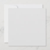 Trouw Huwelijk Minimalistische Calligrafie Bloem Aankondiging (Achterkant)