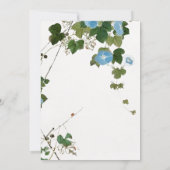 Trouw Huwelijk Minimalistische Calligrafie Bloem Save The Date (Achterkant)