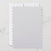 Trouw Huwelijk Minimalistische Calligrafie Bloemig Save The Date (Achterkant)