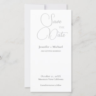Trouw Huwelijk Minimalistische Calligrafie  Save The Date