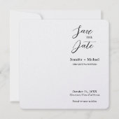 Trouw Huwelijk Minimalistische Calligrafie  Save The Date (Voorkant)