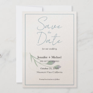 Trouw Huwelijk Minimalistische Calligrafie Script Save The Date