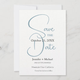 Trouw Huwelijk Minimalistische Calligrafie Script Save The Date