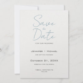 Trouw Huwelijk Minimalistische Calligrafie Script Save The Date