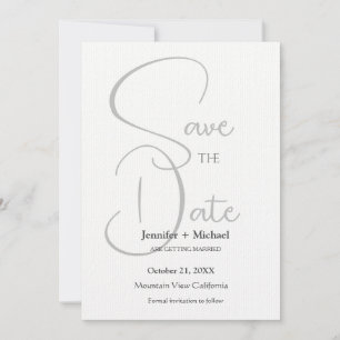 Trouw Huwelijk Minimalistische Kalligrafie Schrift Save The Date
