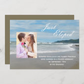 Trouw Huwelijk Wegloop Aankondiging Uitnodiging (Voorkant / Achterkant)