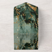 Trouw ID644 Trinity Mack marmer glitters All In One Uitnodiging (Buitenkant)