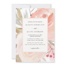 Trouw in Blush Roze Crème Perzik Salie Groen