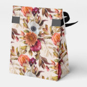 Trouw in de herfst Krans Boog Roze Bruiloft Bedankdoosjes (Achterkant)