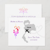 Trouw in het buitenland Thailand Save The Date (Voorkant / Achterkant)