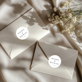 Trouw in het Wit Vet Ronde Sticker