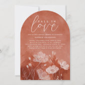 Trouw in Love Gebogen Bruiloft Uitnodiging (Voorkant)