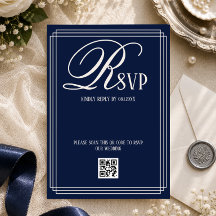 Trouw in Navy Blauwe Luxe