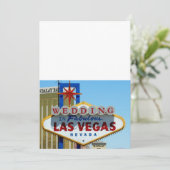 TROUW In Prachtig Las Vegas Uitnodigingen (Staand voorkant)