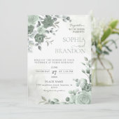 Trouw in Saliegroen Kaart (Staand voorkant)