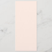 Trouw in tropische roze streep schelp menu (Achterkant)