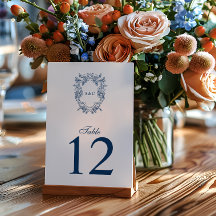 Trouw in vintage Regency stijl met crest monogram