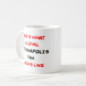 Trouw Indianapolis-fan Koffiemok (Voorkant links)