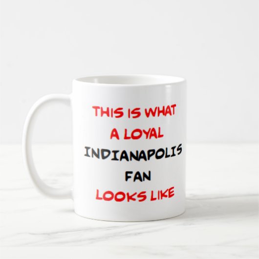 Trouw Indianapolis-fan Koffiemok (Links)