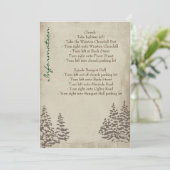 Trouw Informatiekaart met Oude Groene Thema Kaart (Staand voorkant)