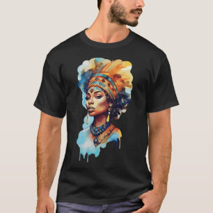 Trouw inheemse Afro-Amerikaanse vrouw Spiritueel M T-shirt