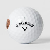 Trouw Initiaal Monogram Datum Koper Hart Golfballen (Logo)