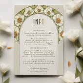 Trouw Insert INFO Kaart Vintage Art Nouveau Mucha