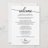 Trouw Itinerarium Cocktail - Icon Huwelijk Verwelk Kaart (Achterkant)