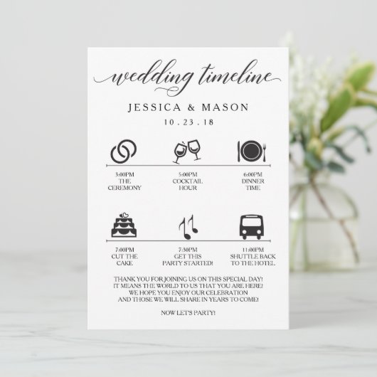 Trouw Itinerarium en Trouw Verwelkoming (Staand voorkant)