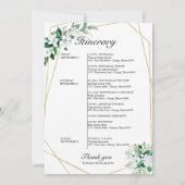 Trouw Itinerarium Geometrisch Bloemig Groenwerk Kaart (Achterkant)