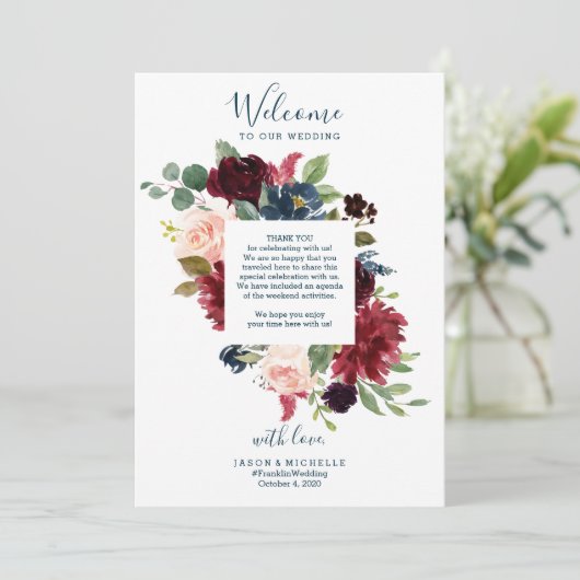 Trouw Itinerarium Hotel Verwelkomingsbrief - Burgu Kaart (Staand voorkant)