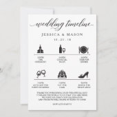 Trouw Itinerary en Trouw Verwelkoming Kaart (Voorkant)