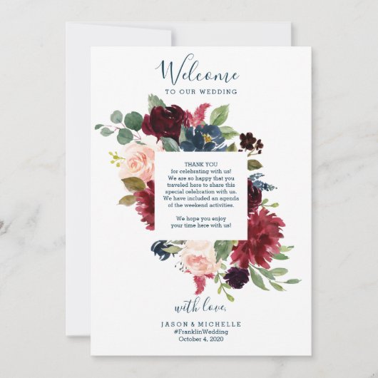 Trouw Itinerary Hotel Verwelkomingsbrief - Burgund Kaart (Voorkant)