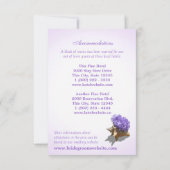 Trouw Itinerary Strand Paarse Hortensia Kaart (Achterkant)