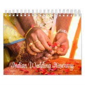 Trouw Itinerary voor Indiase Bruiloften Kalender (Hoes)
