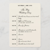 Trouw Itinerary weekendprogramma New York City NY Programmakaart (Achterkant)