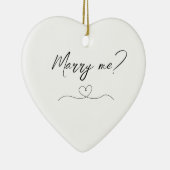 Trouw je met me? Hart Ornament (Rechts)