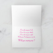 Trouw je met mij geluk goudvis die handen vasthoud kaart (Binnen)