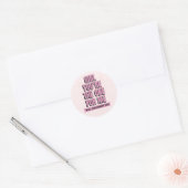 Trouw Je Met Mij Ronde Sticker (Envelop)