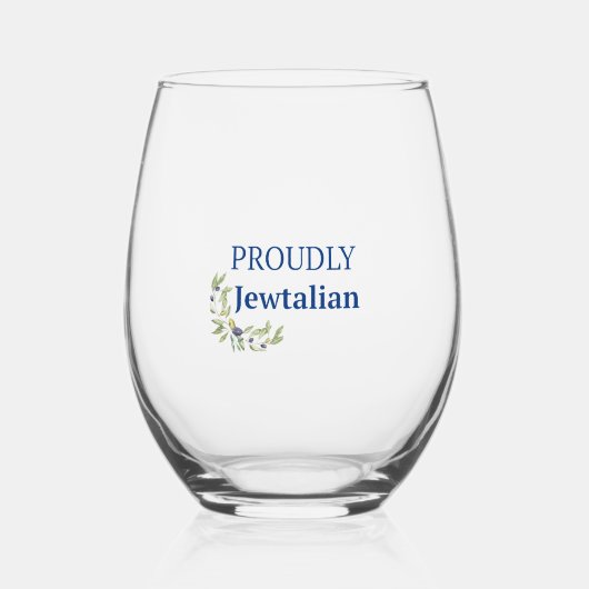 Trouw Joods-Italiaanse wijn glas (Voorkant)