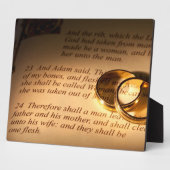 Trouw / jubileumgeschenk Plaque Fotoplaat (Zijkant)