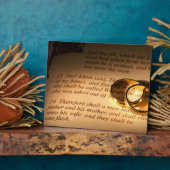 Trouw / jubileumgeschenk Plaque Fotoplaat (Zijkant)