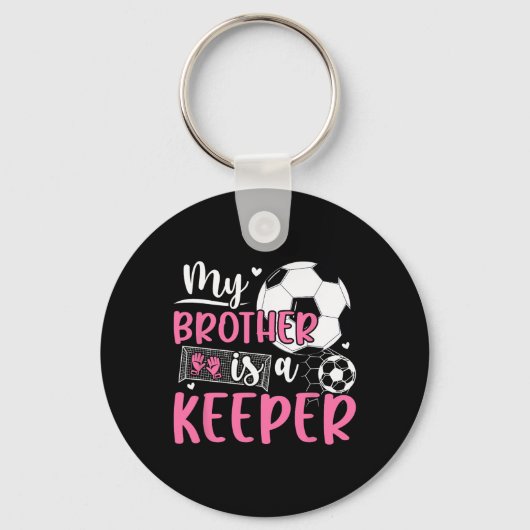 Trouw keeper zus van een voetbaldoelman sleutelhanger (Voorkant)